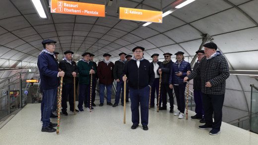 Celebración de Santa Águeda en Metro Bilbao