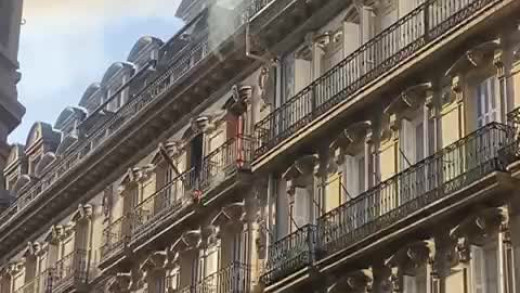 Incendio en el centro de San Sebastián