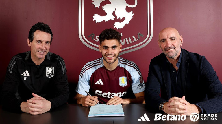 Andrés García, junto a Emery y Monchi