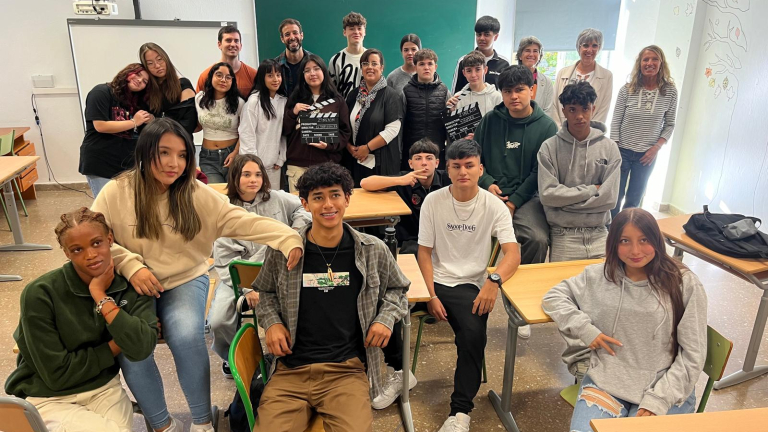 Estudiantes del Instituto Bideberri de San Sebastián