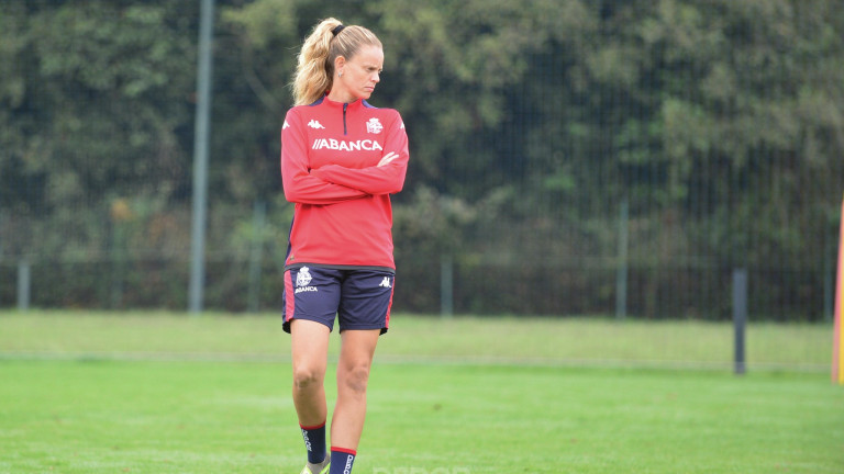 Irene Ferreras, en un entrenamiento