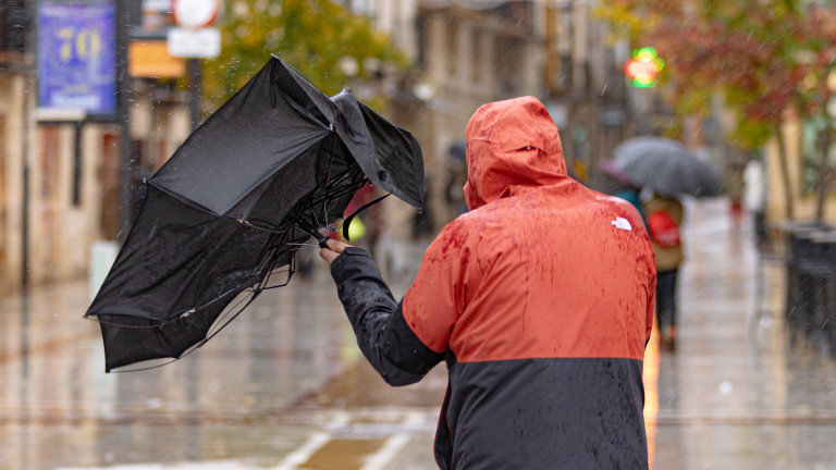 Lluvia y rachas de viento en Soria