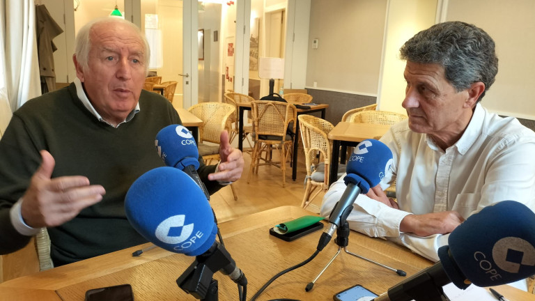 Rexach y Dani Solsona en la previa del derbi catalán en Esports COPE