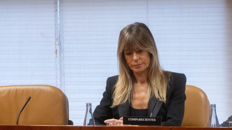 La mujer del presidente del Gobierno, Begoña Gómez, durante la Comisión de Investigación sobre programas de cátedras y postgrados de la Universidad Complutense de Madrid