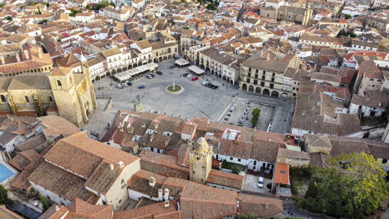 Vista aérea de Cáceres