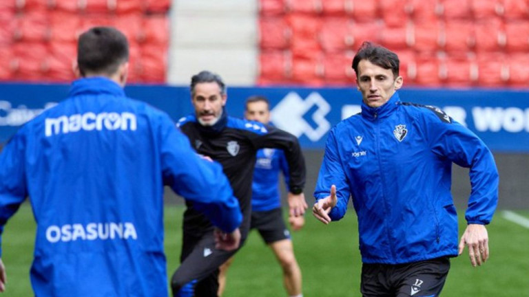 Entrenamiento de Osasuna en El Sadar