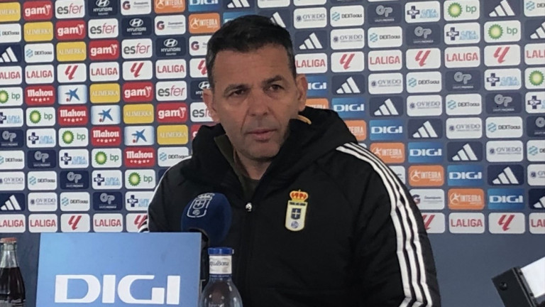 Javi Calleja en la previa del partido ante el Granada