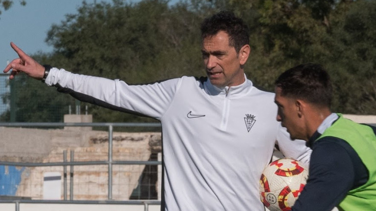 Dani Mori, entrenador del San Fernando, en COPE