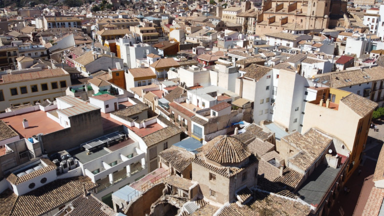 panorámica del casco histórico de Lorca