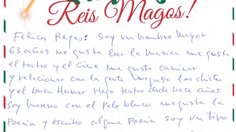 Carta a los Reyes Magos de un usuario de Doa Saúde Mental