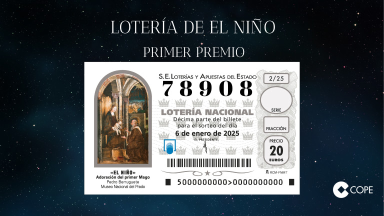 PRIMER PREMIO LOTERÍA DEL NIÑO 2025