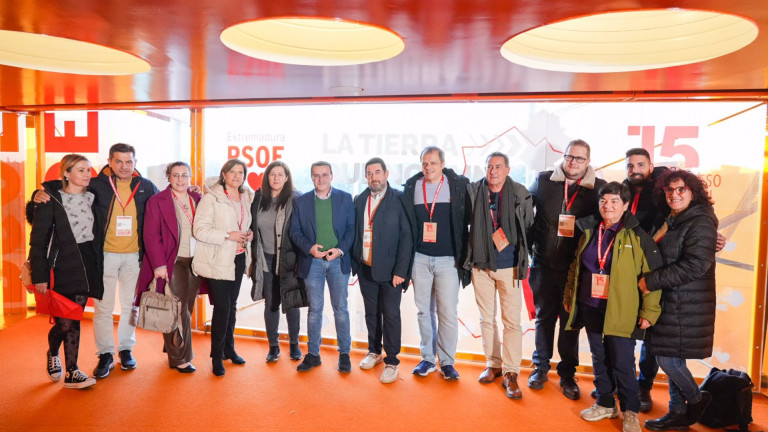 17/01/2025 El secretario general del PSOE de Extremadura, Miguel Ángel Gallardo, visita junto a miembros del partido el Palacio de Congresos de Plasencia, donde se celebra el 15 Congreso del partidoPOLITICA ESPAÑA EUROPA EXTREMADURAPSOE DE EXTREMADURA