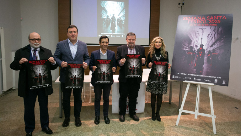 Presentación del cartel de la Semana Santa 2025 en el antiguo hospicio de Ferrol