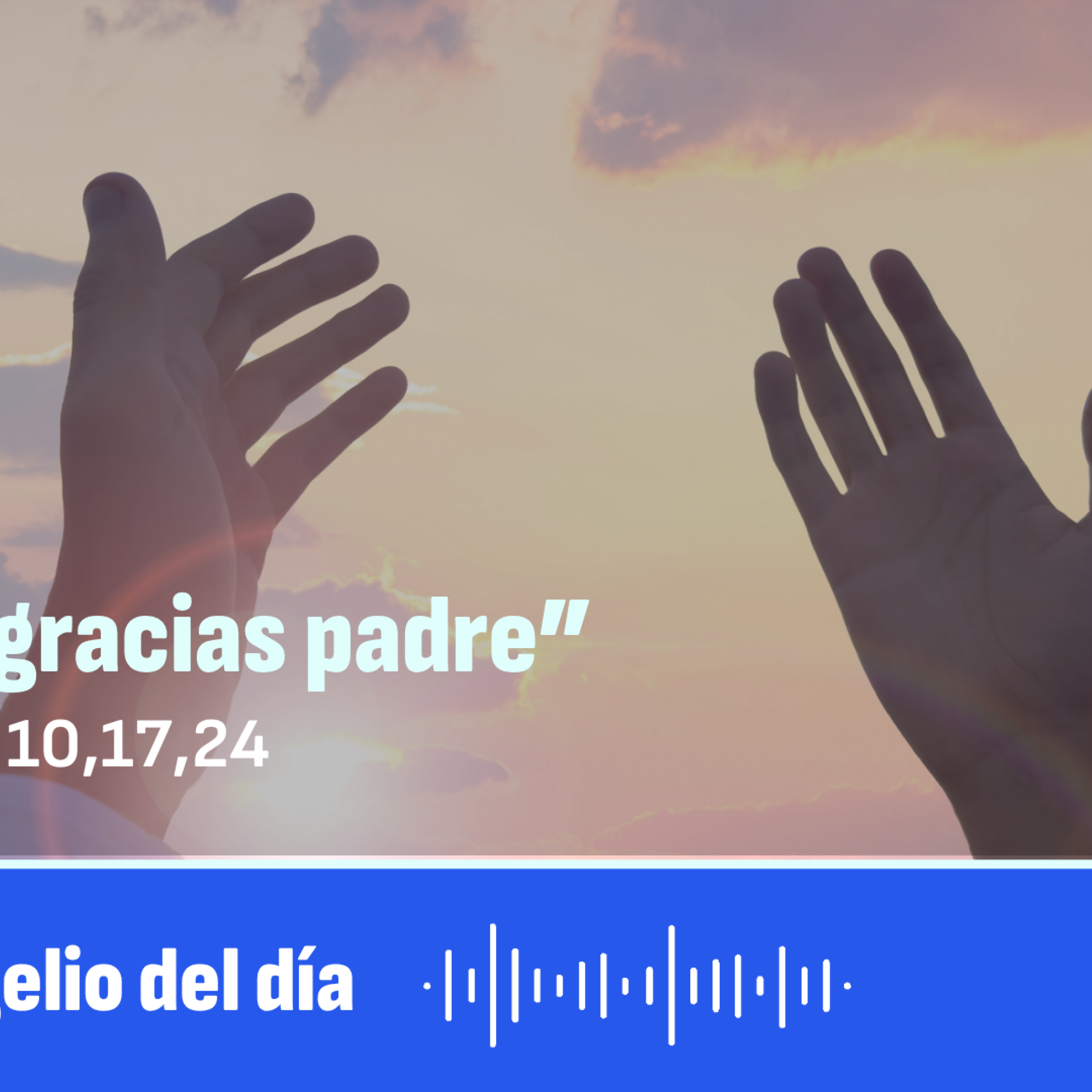 "Te doy gracias, Padre"