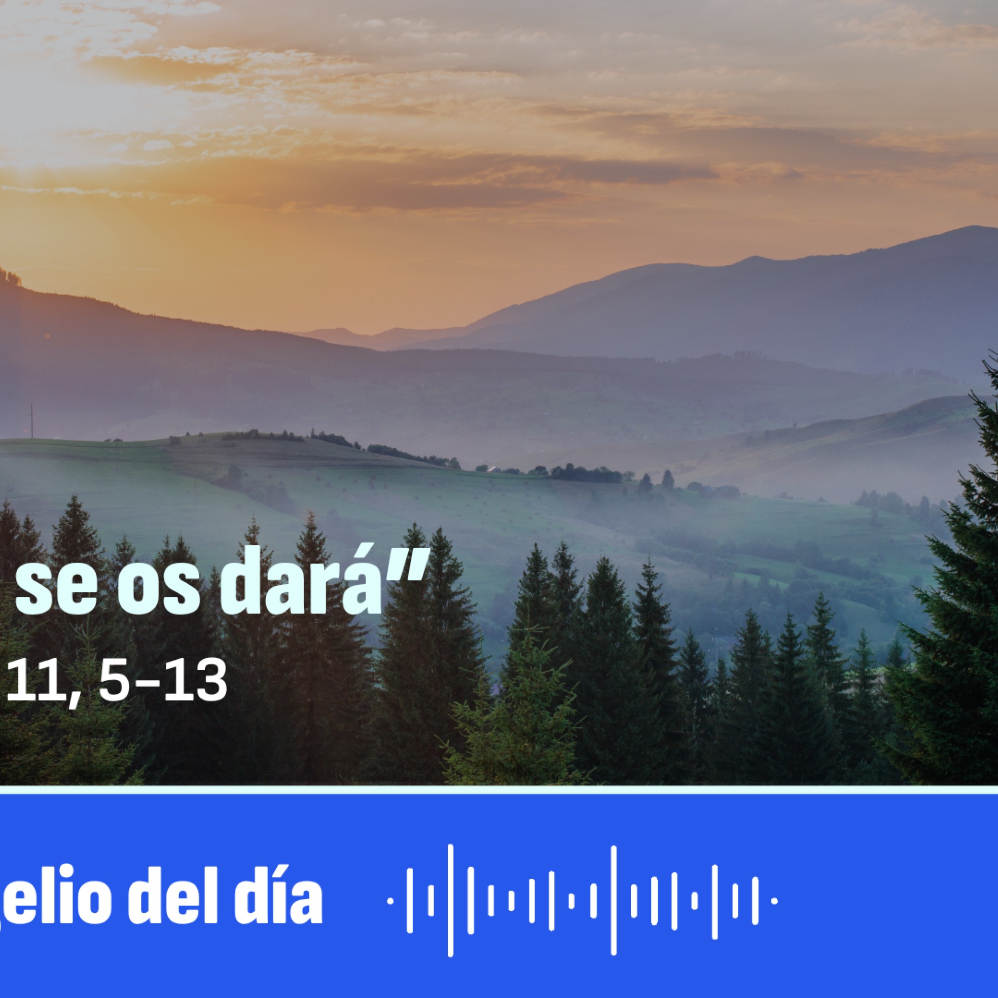 "Pedid y se os dará"