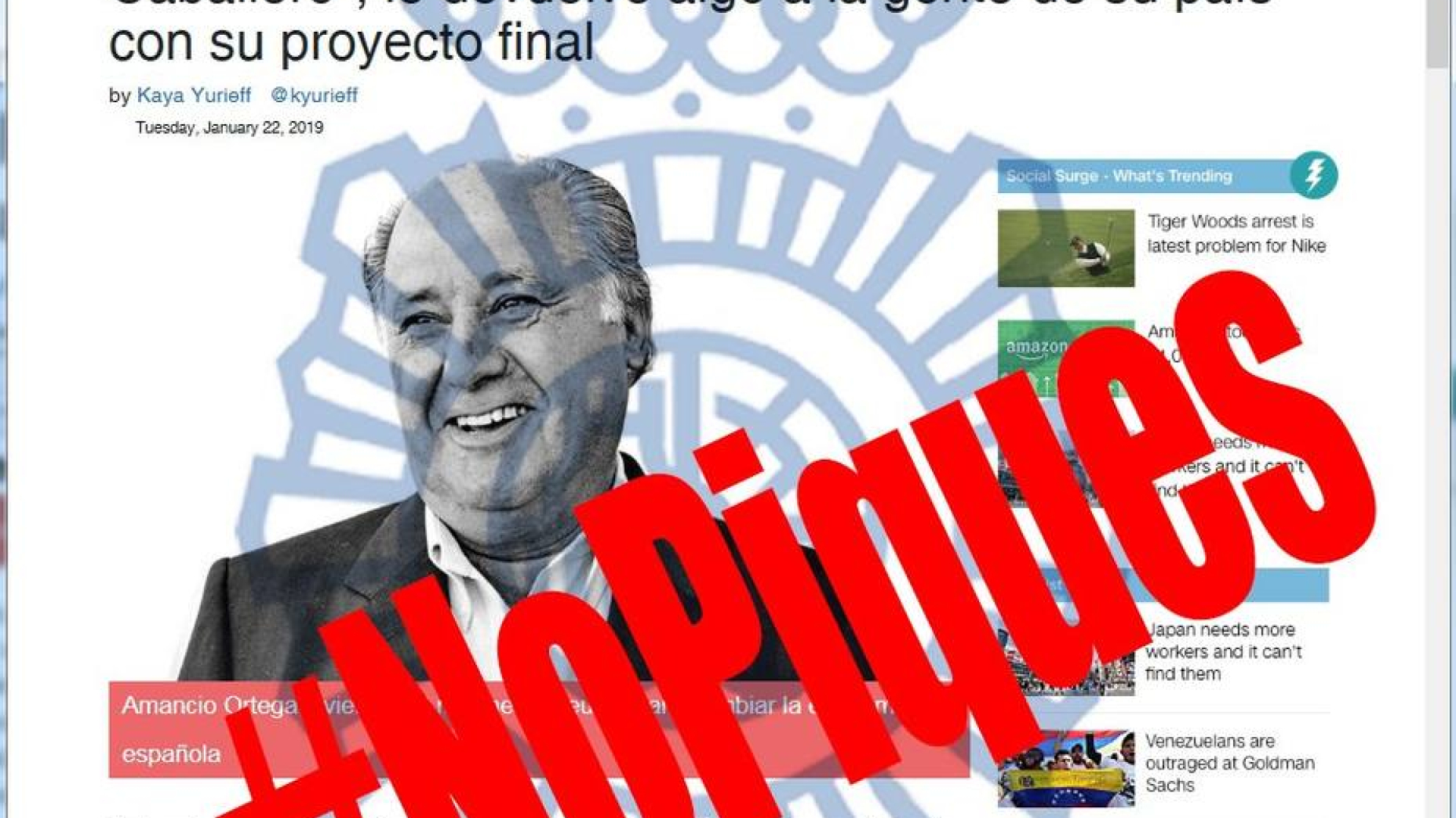 Amancio Ortega y los bitcoin: la última estafa de Internet para hacerse con  tus datos