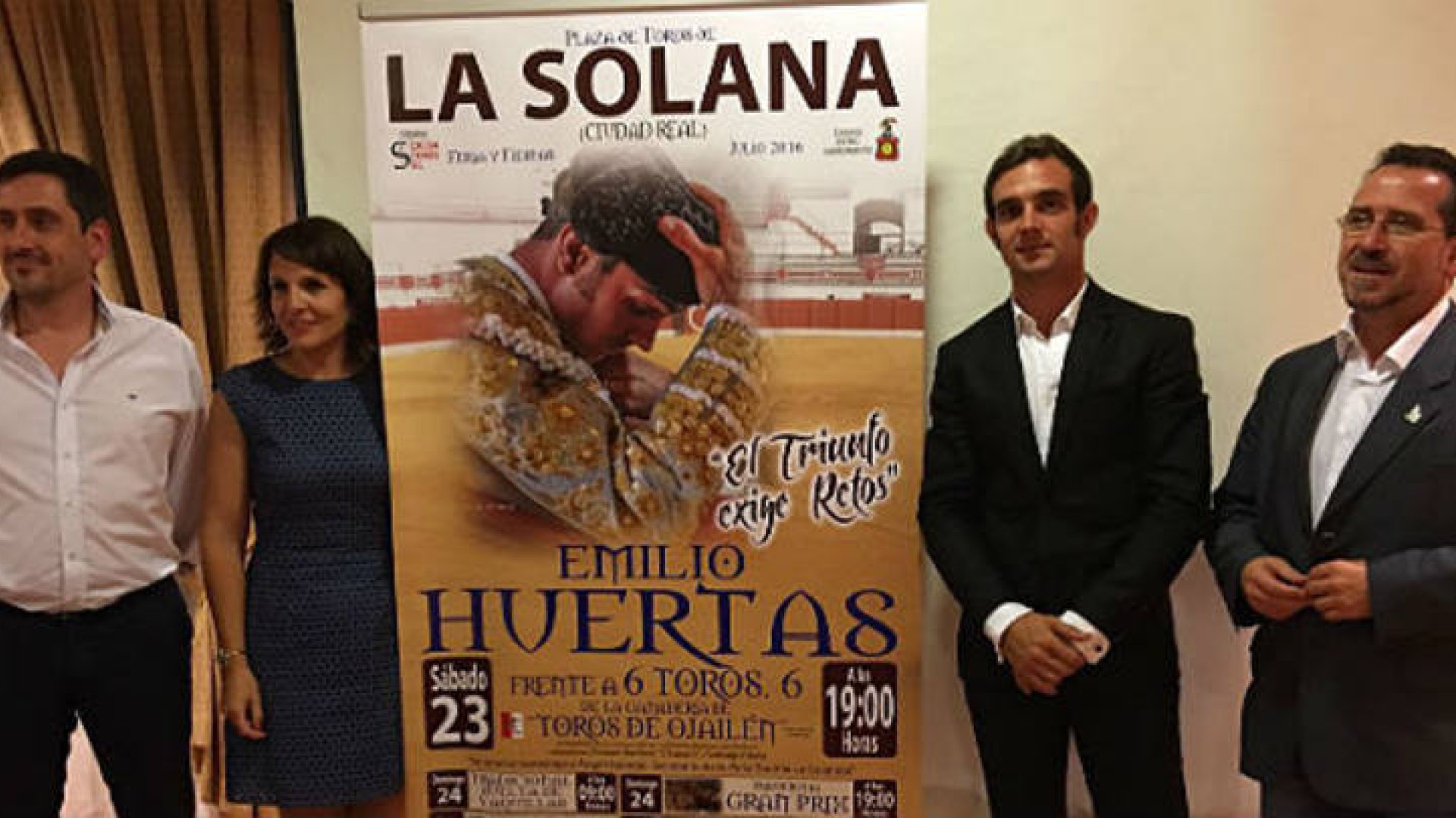 Emilio Huertas, con seis toros en La Solana