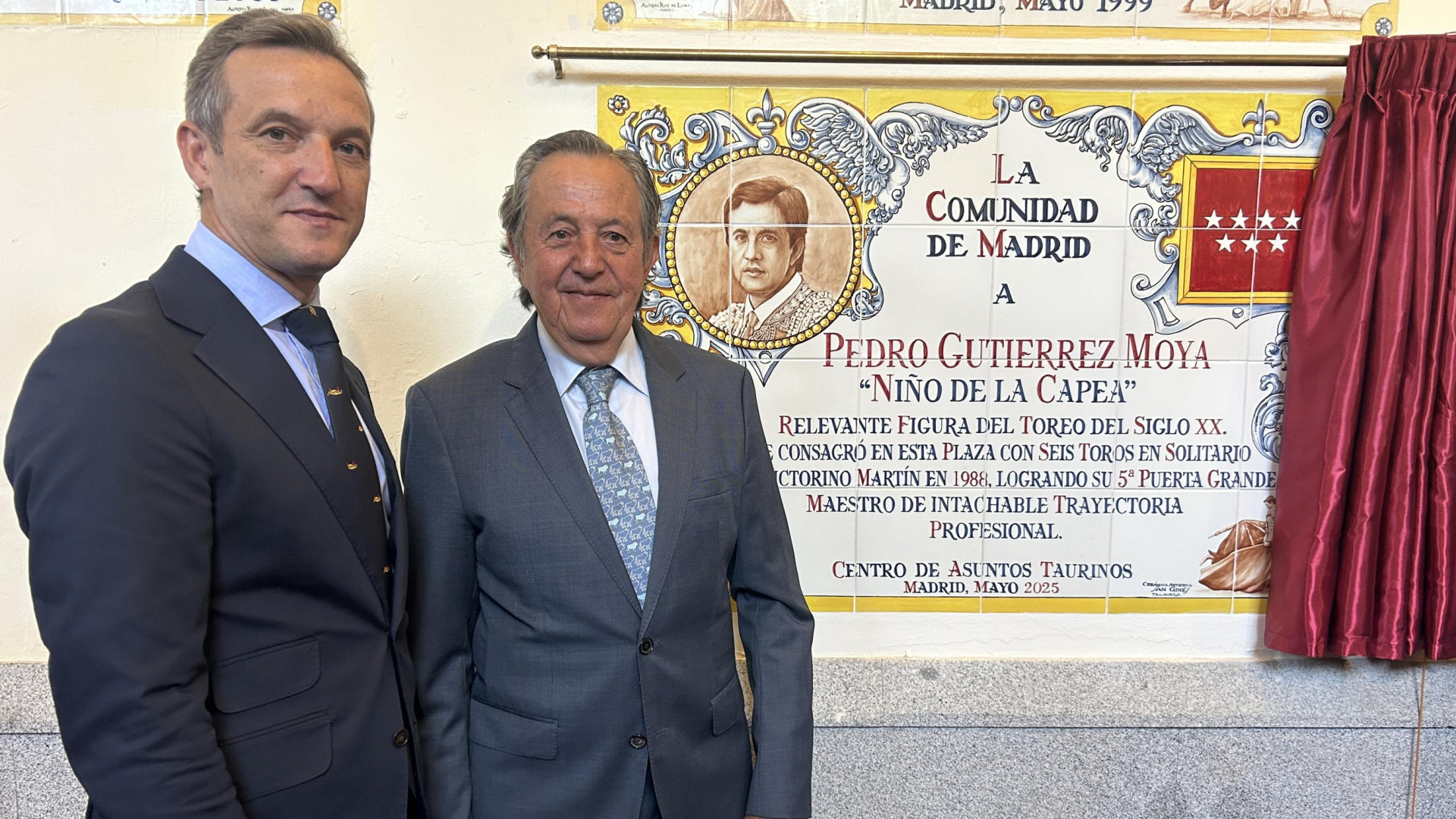 El Niño de la Capea ya tiene su azulejo en Las Ventas: homenaje a una ...