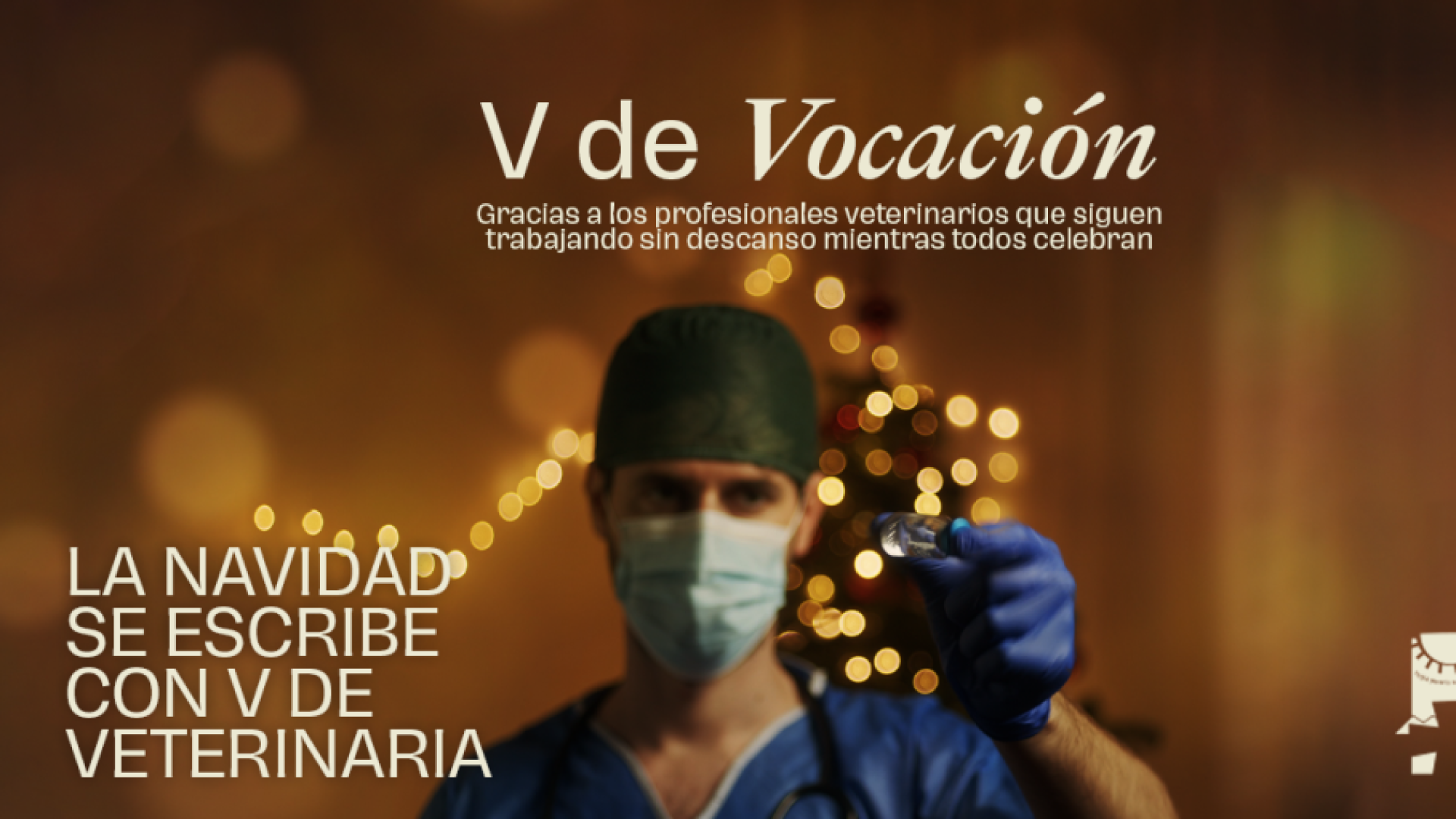 Los veterinarios reivindican su papel esencial en Navidad con la campaña 'Con V de Veterinaria'
