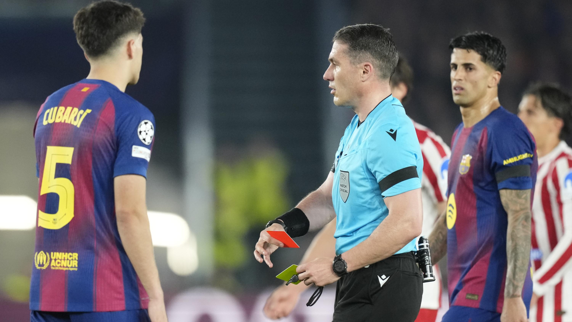 Pedro Martín, sobre la expulsión a Cubarsí en el Barça-Atlético: 