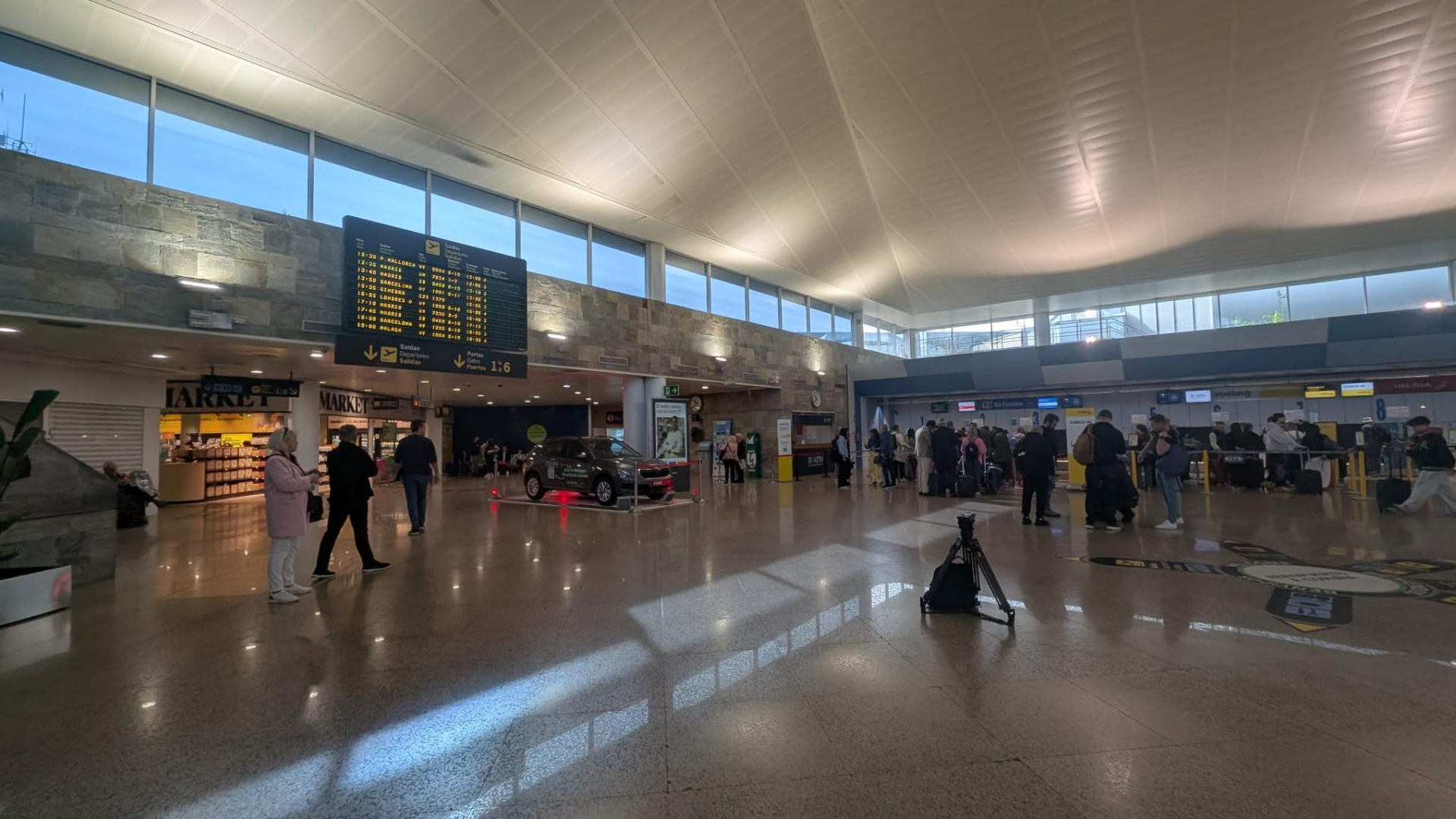 Mariví, que viaja a Palma desde Alvedro: 