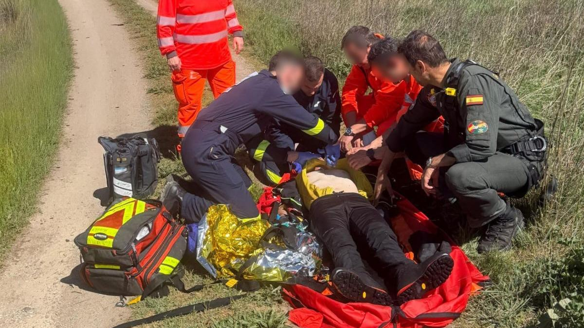 La Guardia Civil rescata a cinco montañeros en dos aparatosas intervenciones en Palencia y León