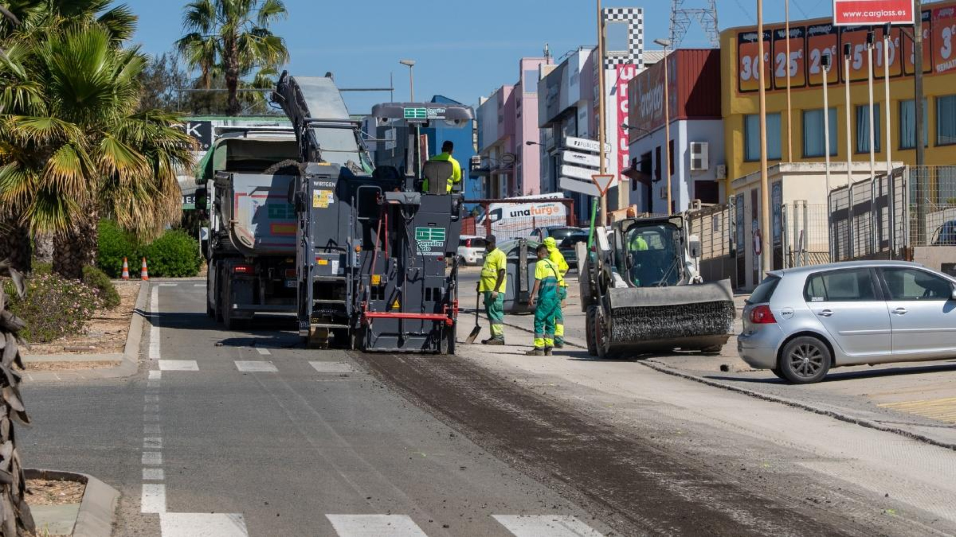 Cartagena renueva una de las principales arterias del polígono Cabezo Beaza con una inversión de casi 500.000 euros