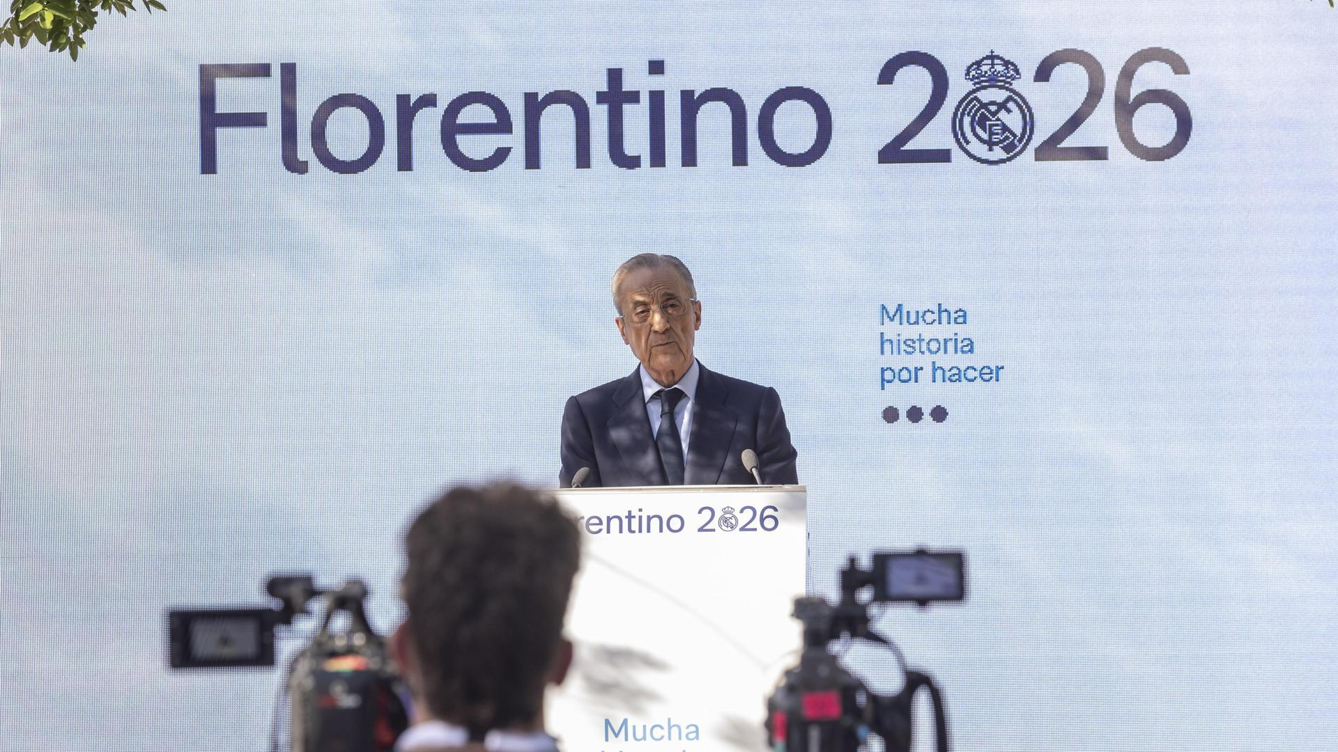 Florentino Pérez promete ante notario que el Real Madrid seguirá siendo de sus socios mientras sea presidente