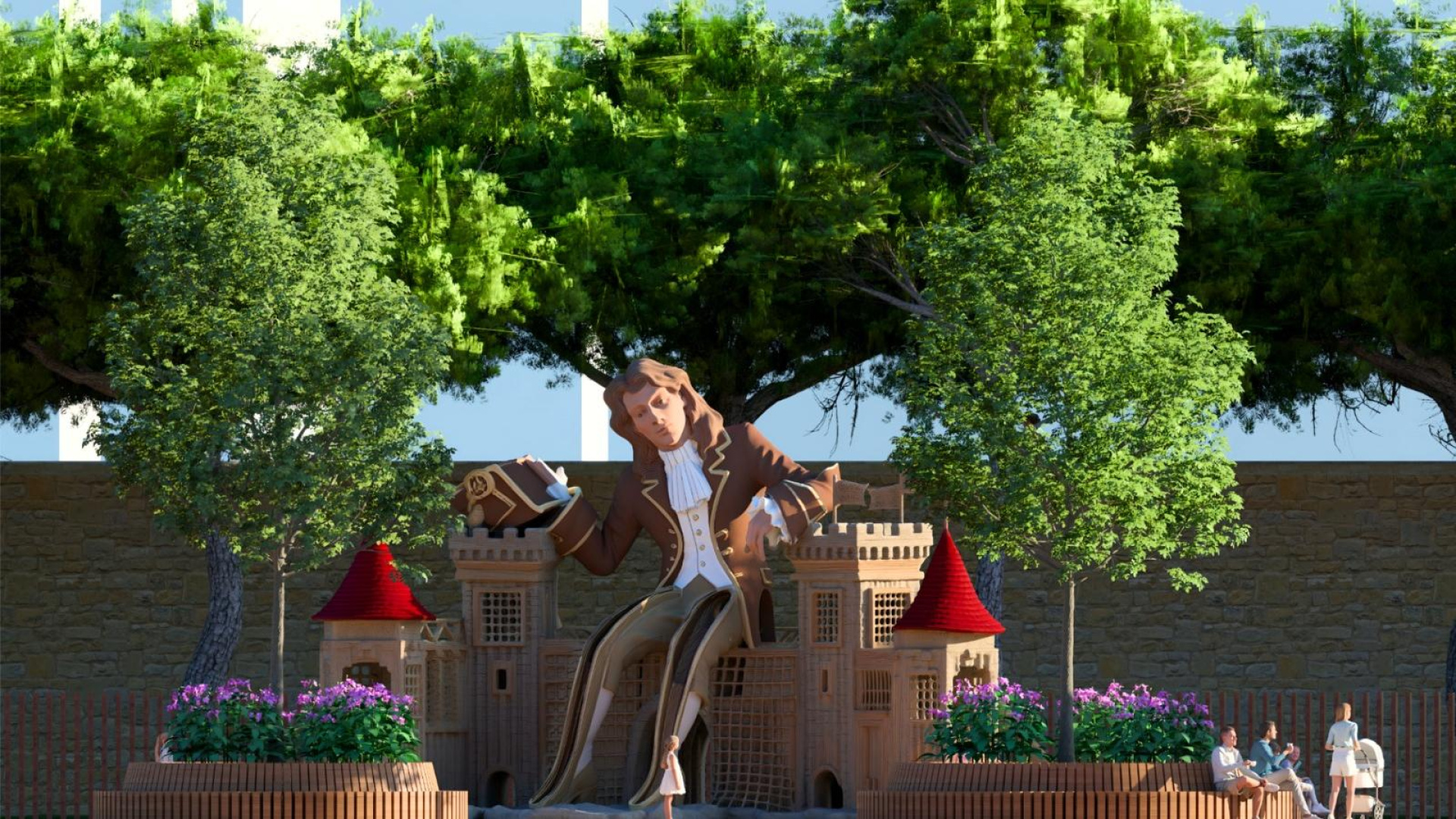 El gigante Gulliver se sienta en el Túria con un nuevo parqu