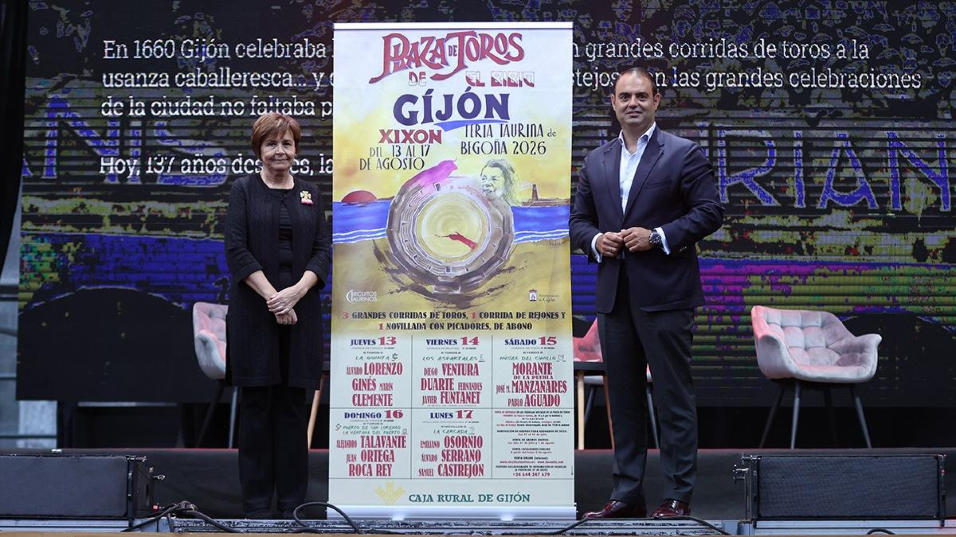 Gijón presenta los carteles de la Feria de Begoña con Morant