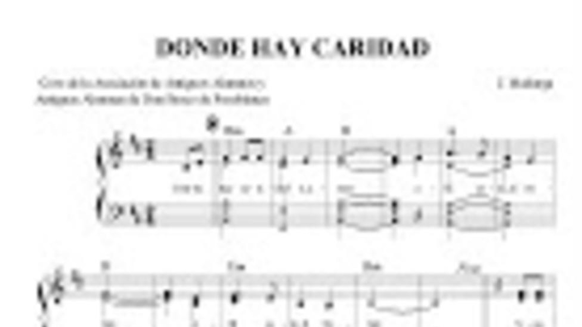 Jesús y la oración. Música "Donde hay caridad y amor", de J. Madurga