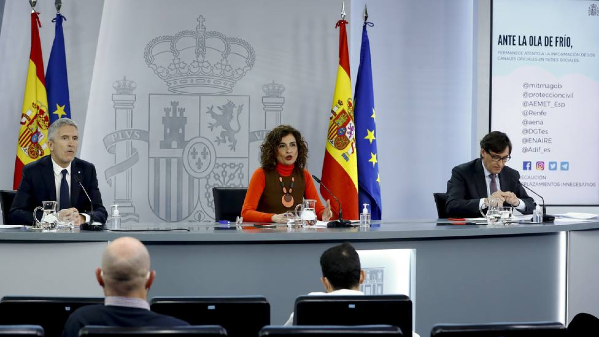 El gobierno ha iniciado ya la evaluación de daños para ayudar a los afectados por 'filomena'