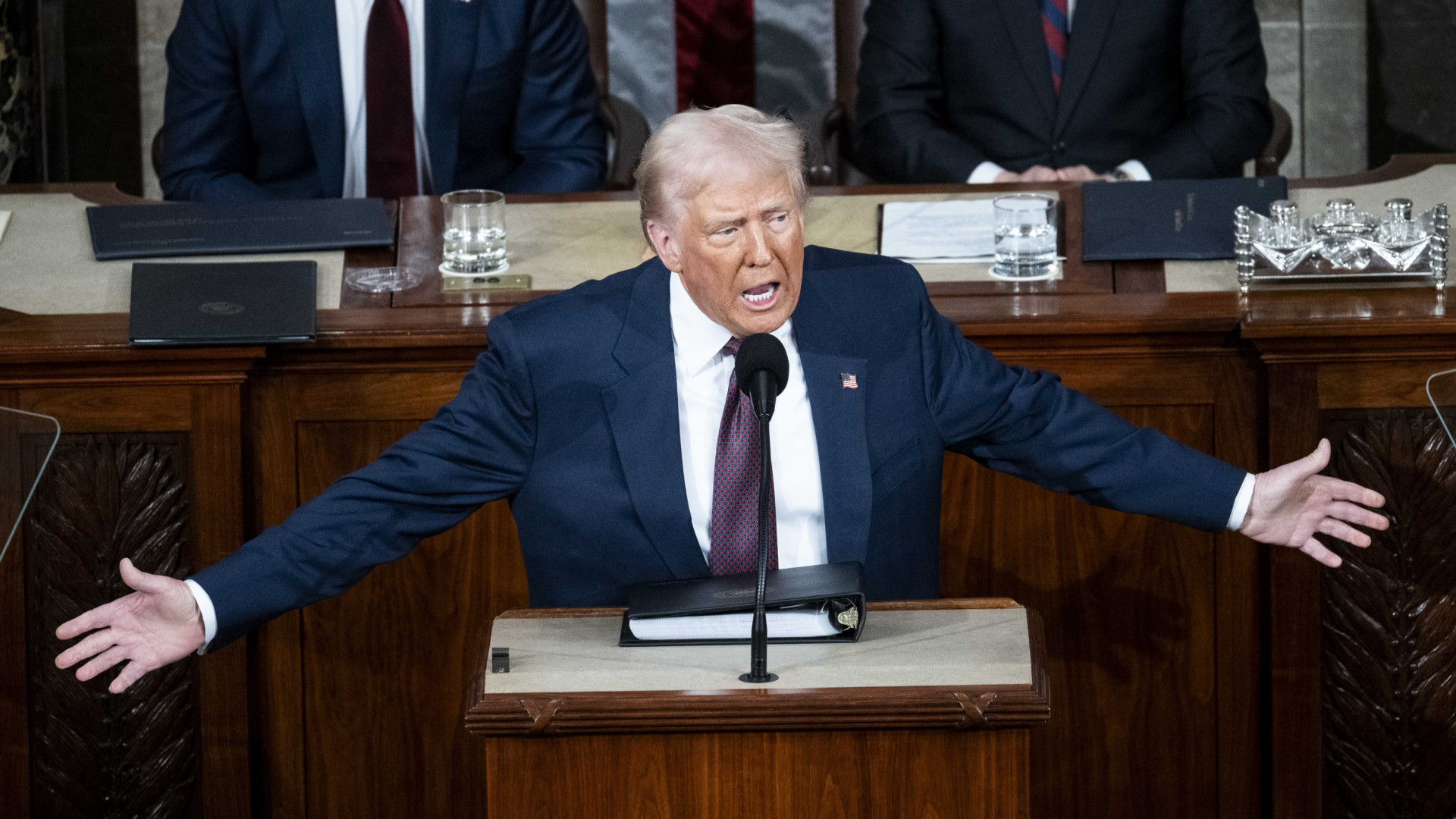 Trumpismo en estado puro en el primer discurso del presidente ante el ...