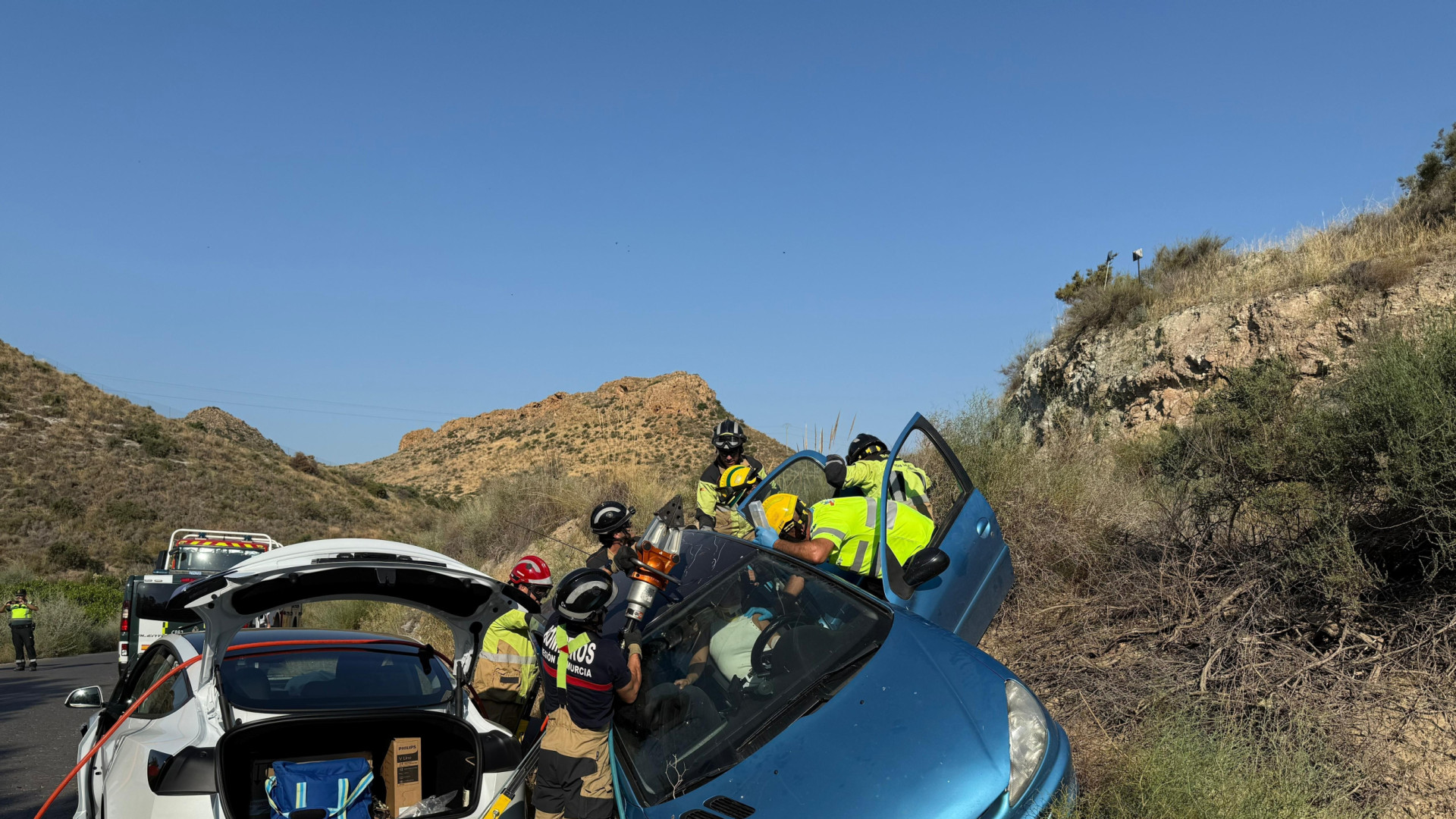 El mal estado de la carretera de Almendricos enfrenta en Lorca al PP y al PSOE