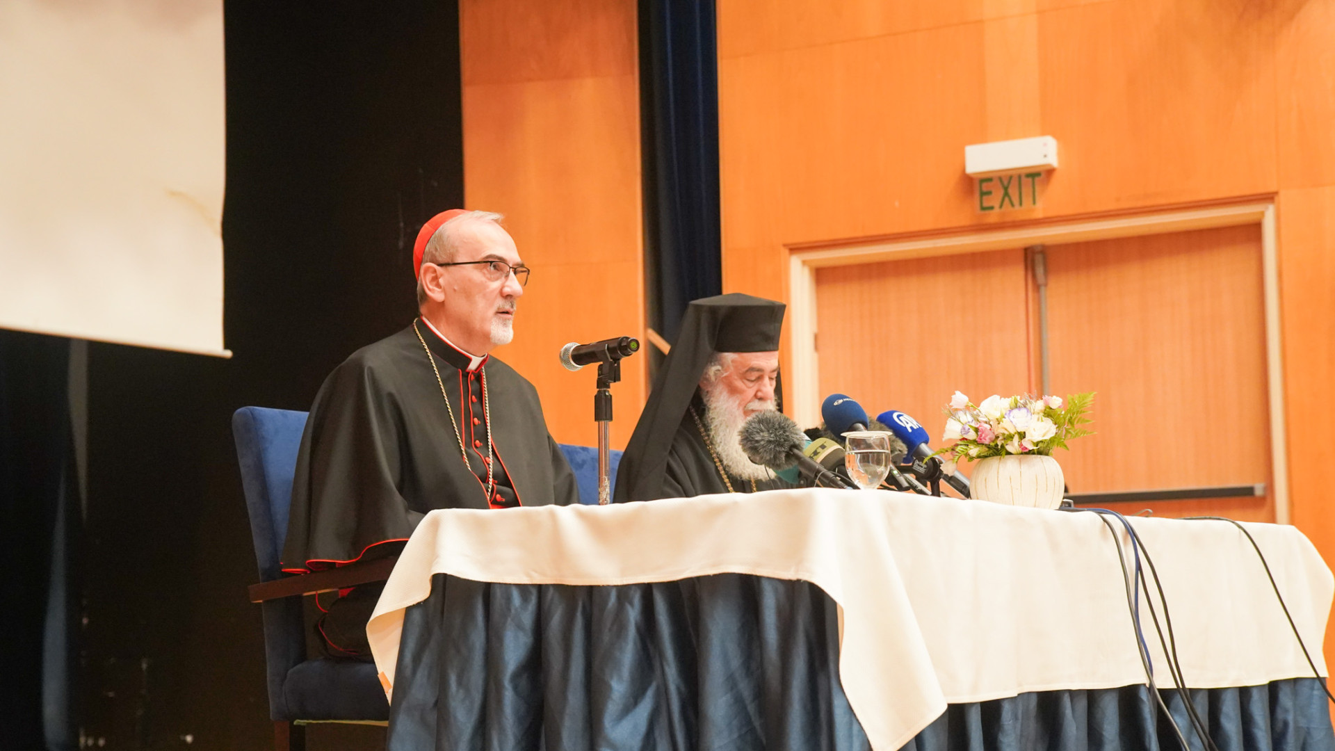 El Cardenal Pizzaballa y el Patriarca Teofilo III tras la visita a la parroquia de Gaza: “La Iglesia no abandona a su pueblo”
