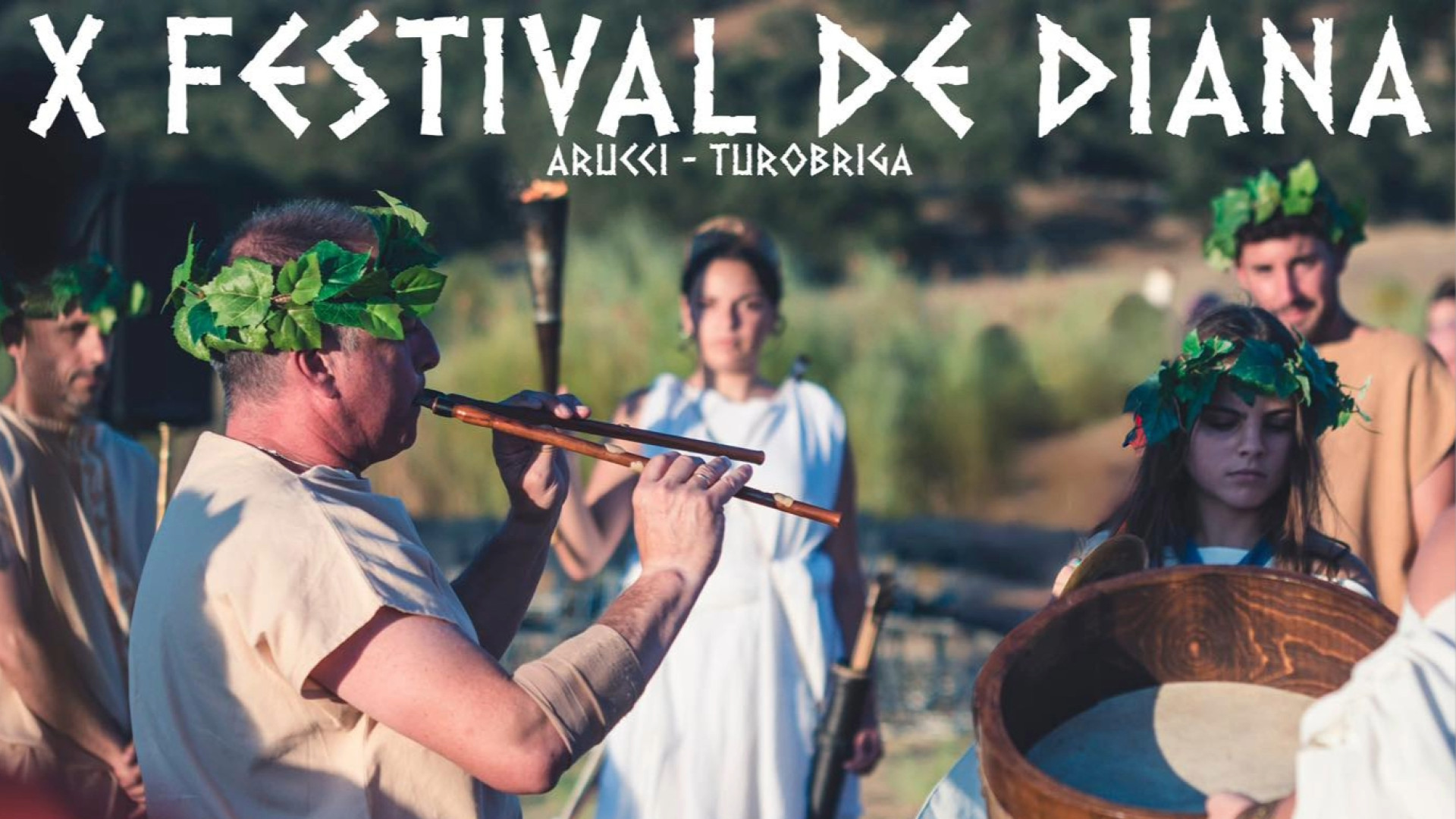 Aroche celebra la X edición del Festival de Diana con recreaciones romanas, teatro y ascensiones en globo