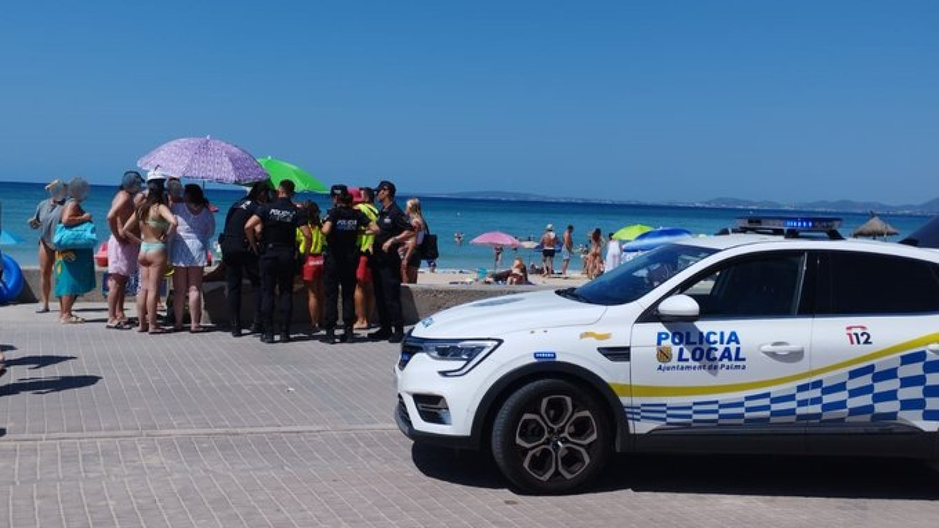 Un pez ataca a una turista y obliga a desalojar la Playa de Palma: No se sabe que ha sido