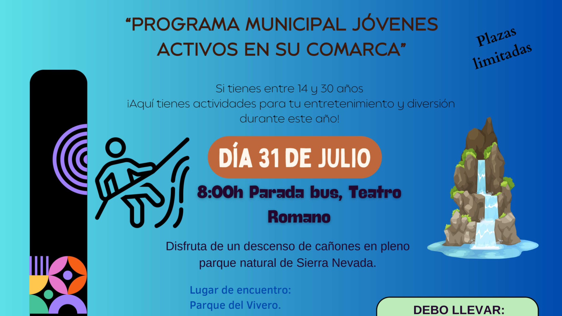 Segunda actividad de barranquismo para el próximo 31 de julio