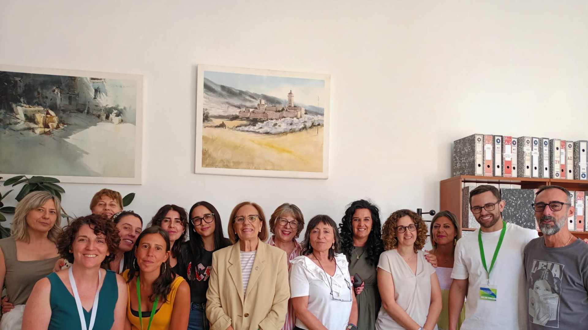 Visita de la delegada de Inclusión Social a Guadix