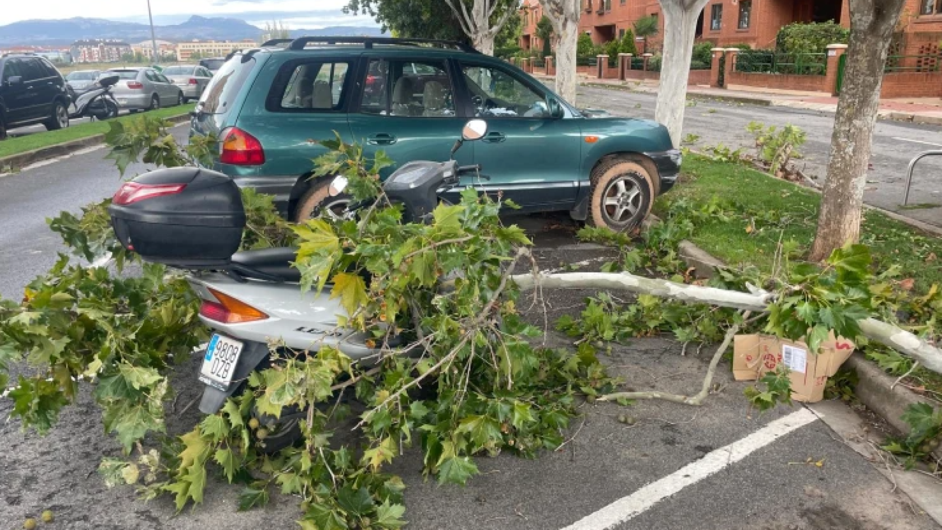 Noche de viento extremo en La Rioja: El viento azota con rachas huracanadas de hasta 159 km/h en Valdezcaray, superados los 109 km/h en Logroño