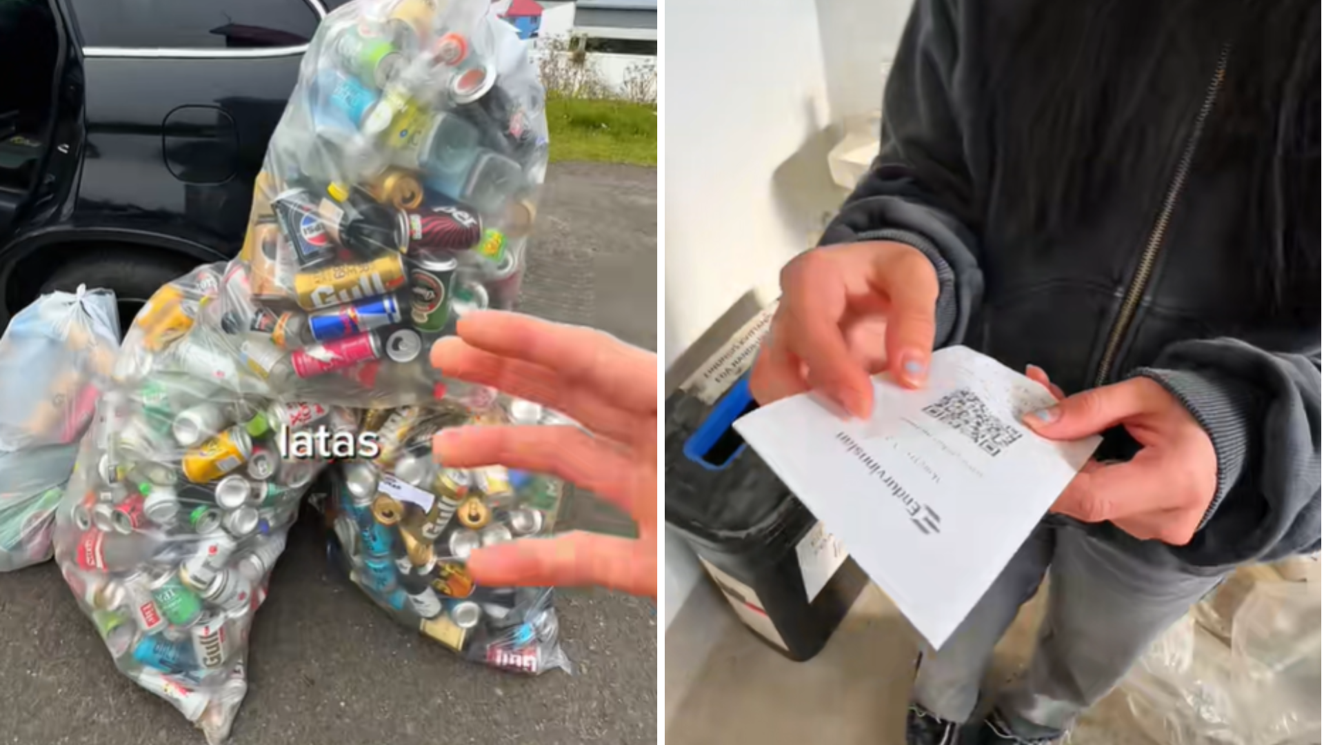 Un español acumula más de 400 latas durante todo el verano en Islandia y esta es la cantidad de total de dinero que recibe por ellas: allí es muy común