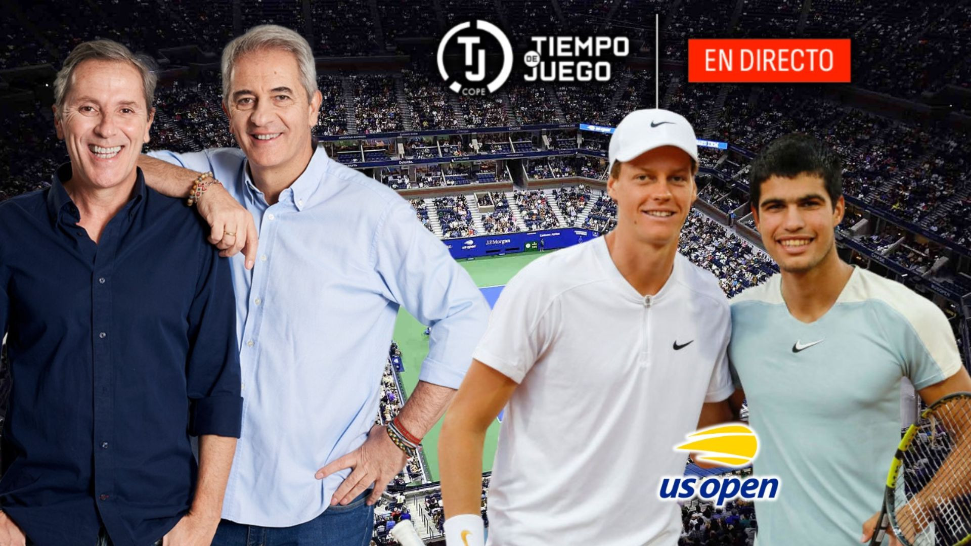 DIRECTO | Alcaraz - Sinner; se retrasa a las 20:30h el inicio de la final