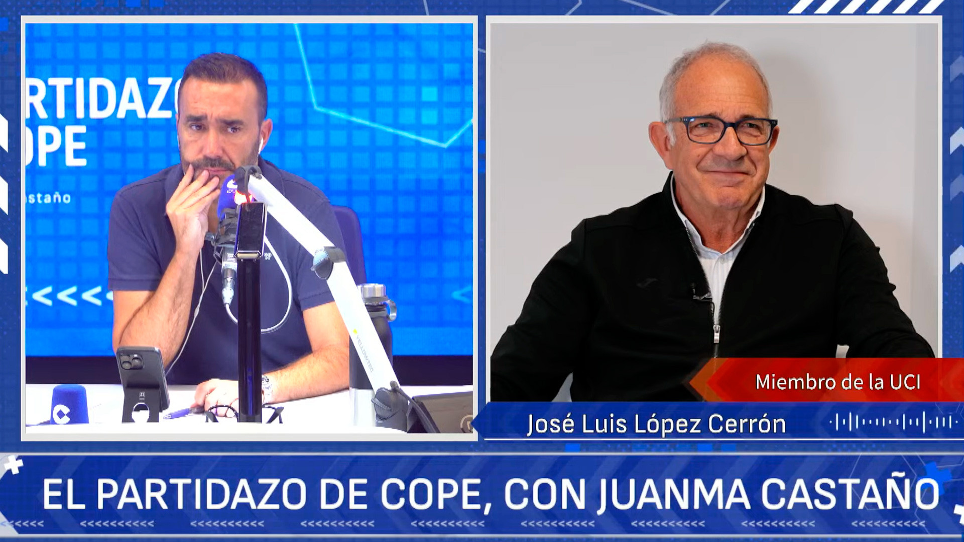 López Cerrón, de la UCI, a los manifestantes de La Vuelta: "No querrán que el ciclismo arregle lo que no arregla la política"