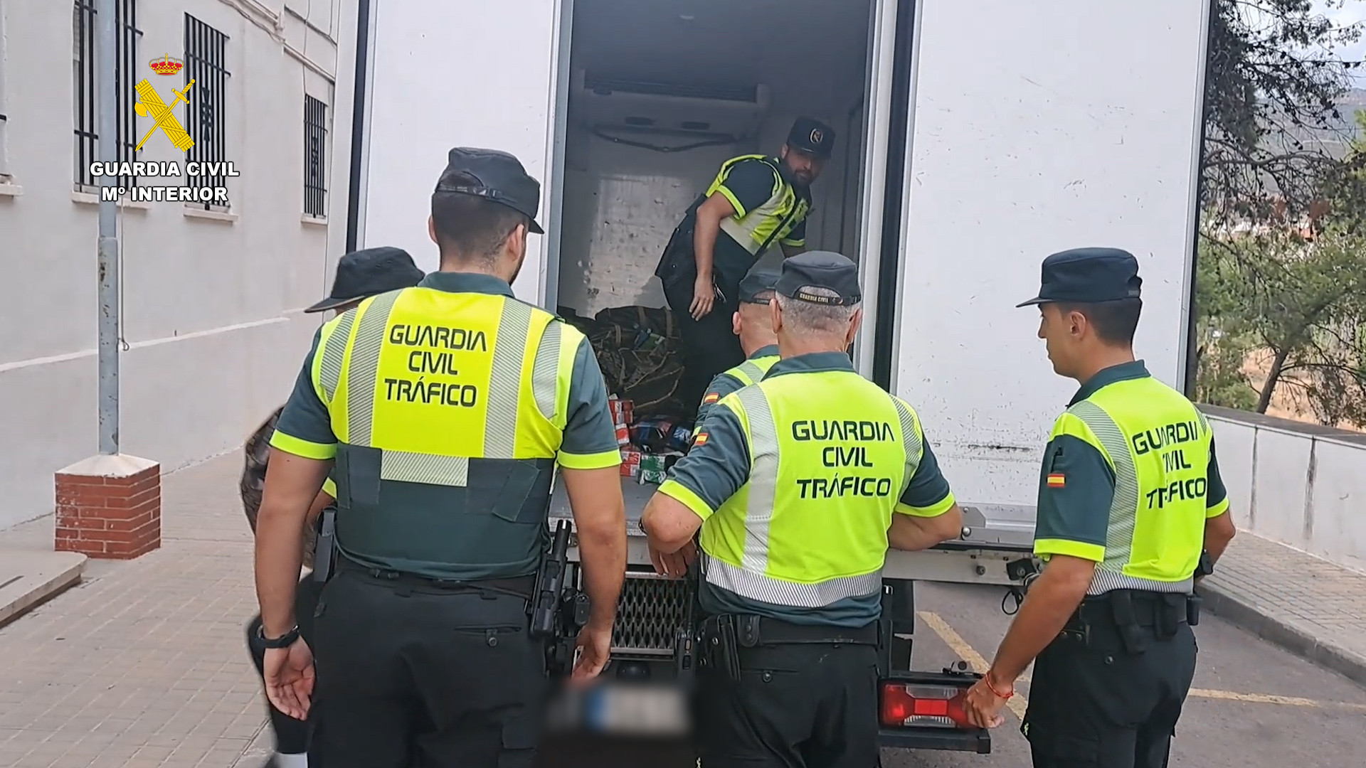 Detienen en Castellón al conductor de un camión que trató de darse a la fuga transportando tonelada y media de droga