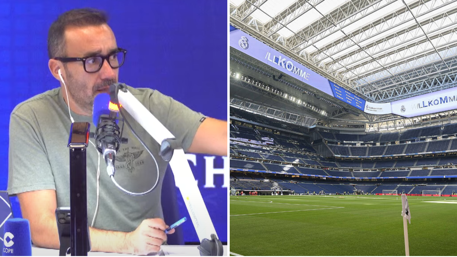 La queja de Juanma Castaño con el techo retráctil del Bernabéu y la decisión del Real Madrid: "El fútbol es un deporte al aire libre"