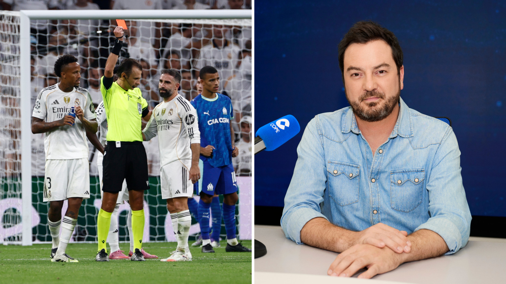 Jorge Bustos, sobre la expulsión de Dani Carvajal en el Real Madrid - Marsella: "El portero hizo un teatro tremendo, pero Carvajal no debería entrar en la trampa"