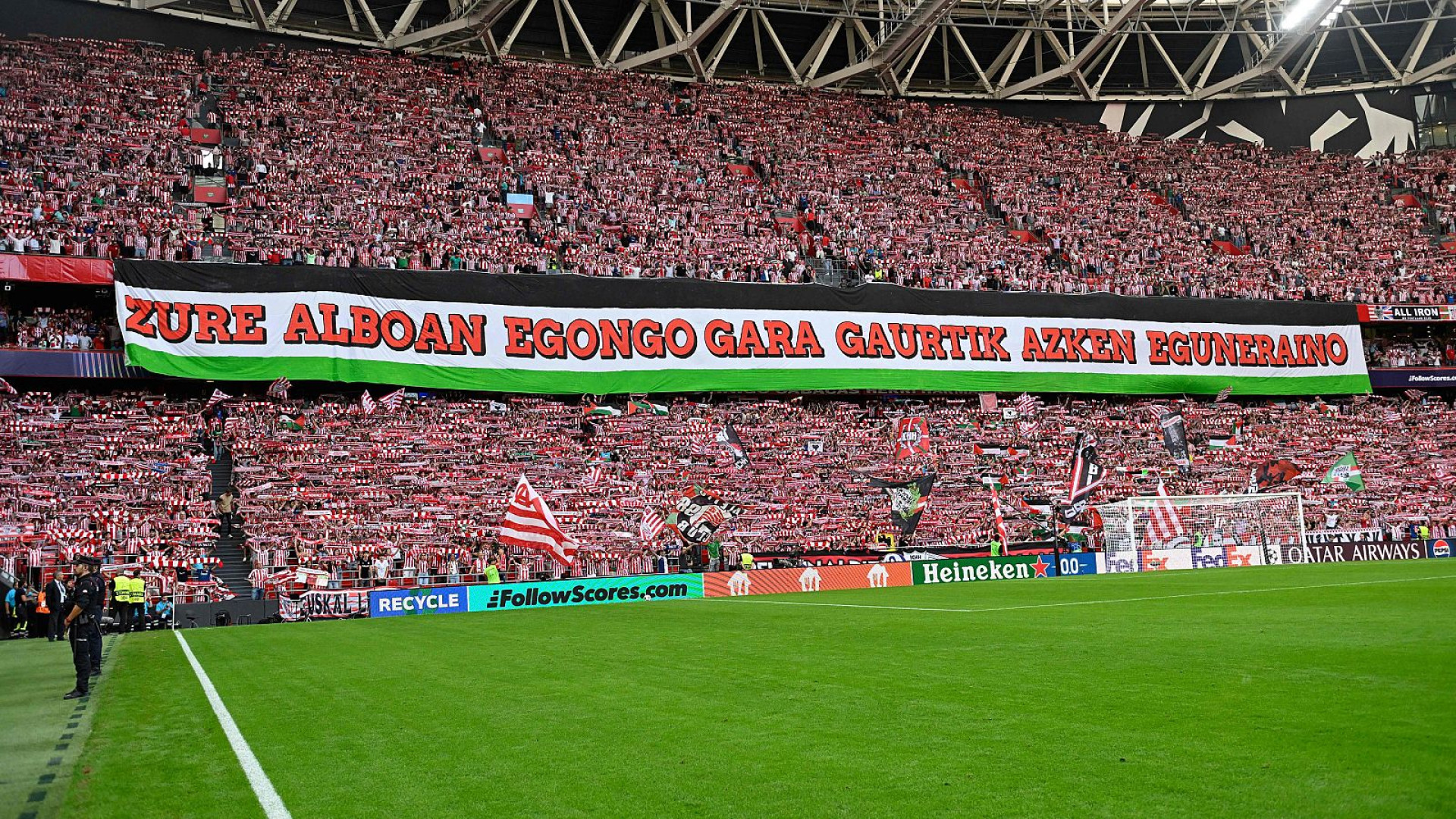 Tebas deja clara la postura de LaLiga con las banderas palestinas tras la polémica del Bernabéu: "Todo lo que sea..."