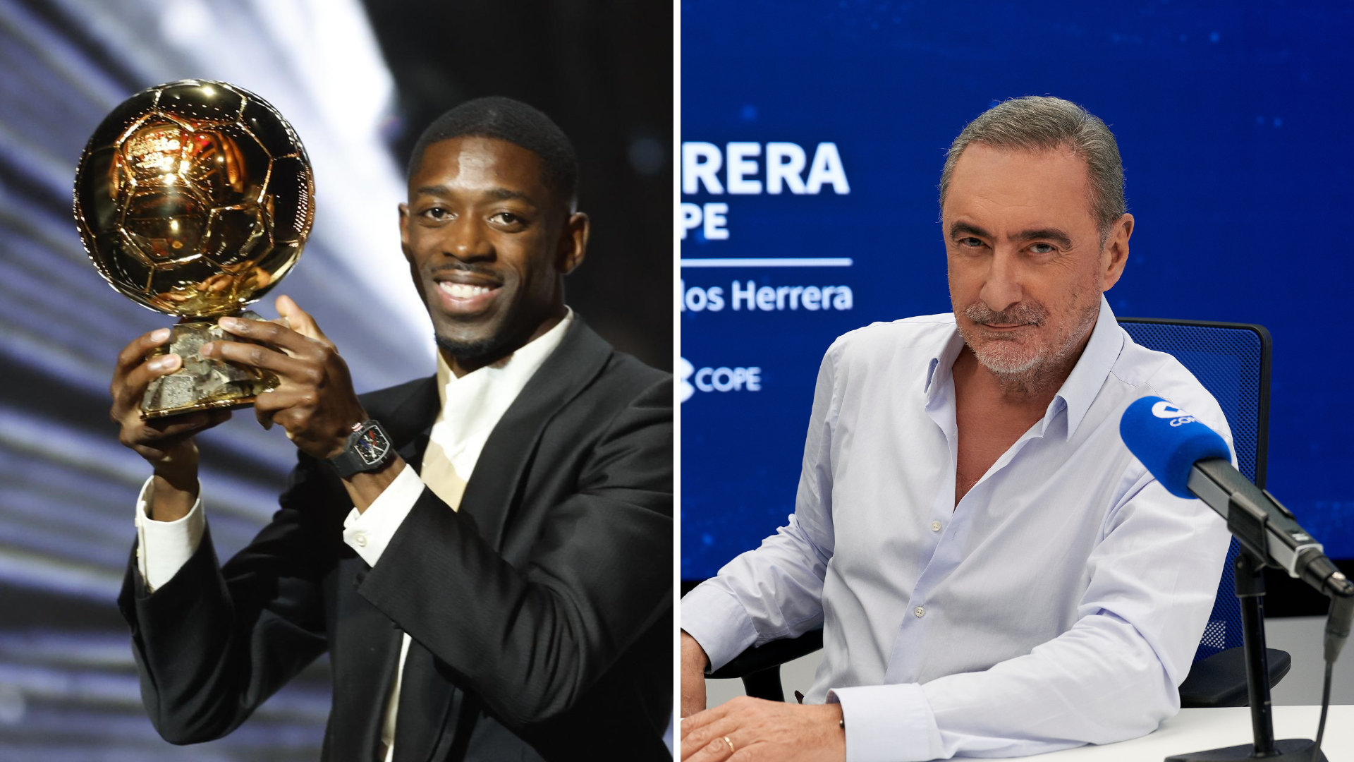 Carlos Herrera responde a los méritos de Dembélé para ganar el Balón de Oro con un episodio de su etapa en España