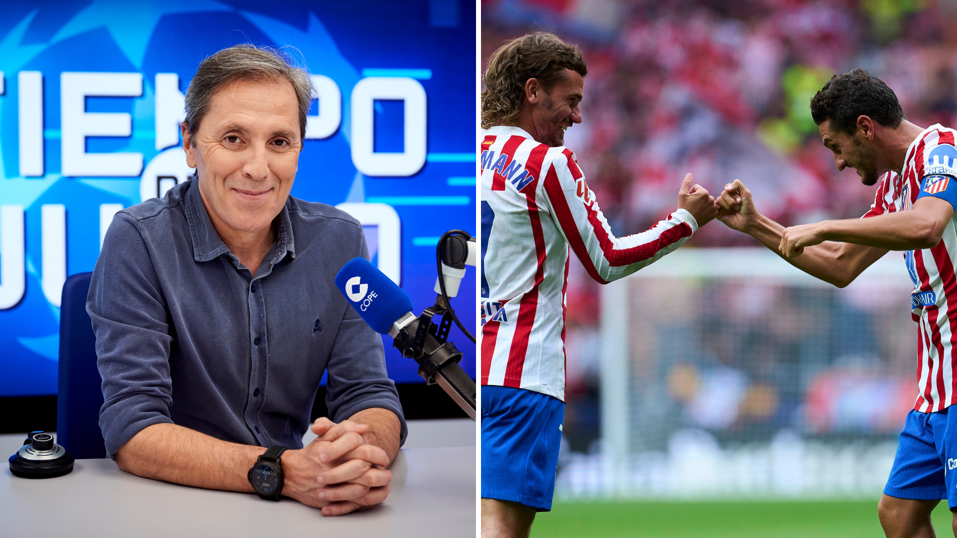 Paco González no cree en las opciones del Atlético para ganar LaLiga, "salvo que jugara siempre contra el Real Madrid"
