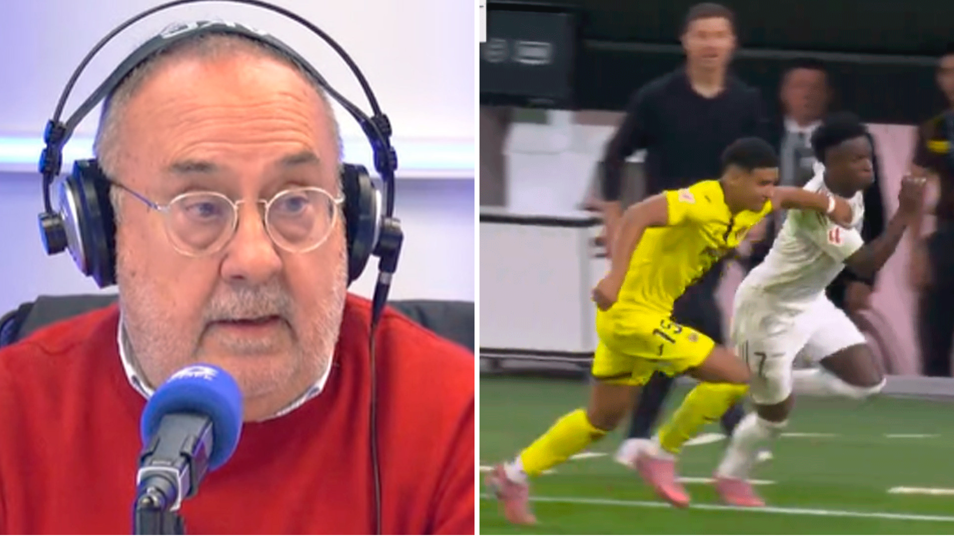 El dardo de Alfredo Relaño a Cuadra Fernández tras expulsar a Mouriño por su jugada con Vinicius: "Se dejan engañar"